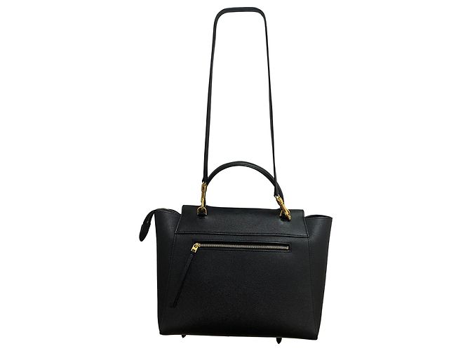 Belt Bag Céline Marsupio Celine Mini in pelle di vitello nera Nero - vista 17