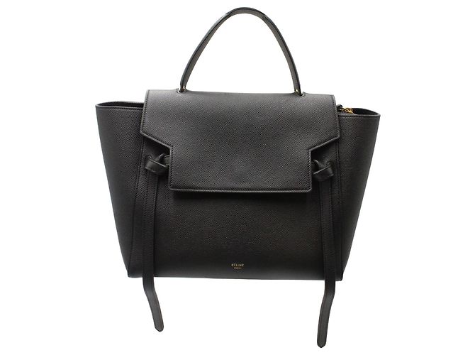 Belt Bag Céline Marsupio Celine Mini in pelle di vitello nera Nero - vista 4