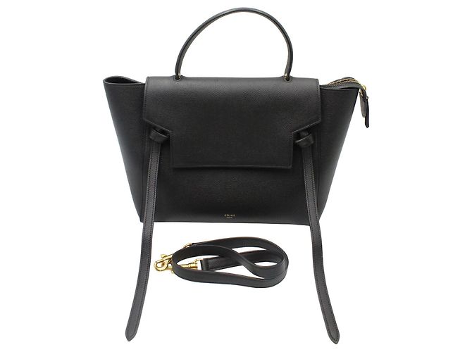 Belt Bag Céline Marsupio Celine Mini in pelle di vitello nera Nero - vista 5