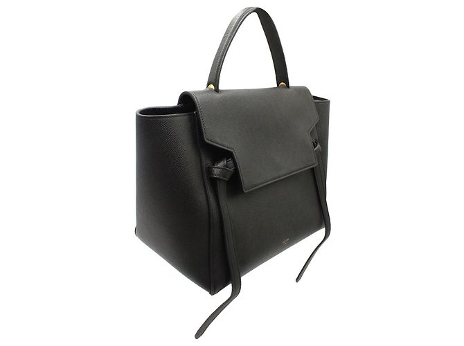 Belt Bag Céline Marsupio Celine Mini in pelle di vitello nera Nero - vista 6