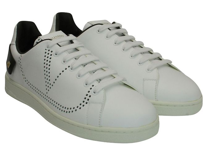 Autre Marque Sneakers basse Backnet Valentino Garavani in pelle bianca Bianco - vista 3