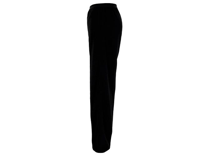 Balenciaga-Hose mit elastischem Bund aus schwarzer Viskose - Ansicht 2