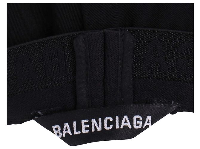 Balenciaga-Hose mit elastischem Bund aus schwarzer Viskose - Ansicht 4