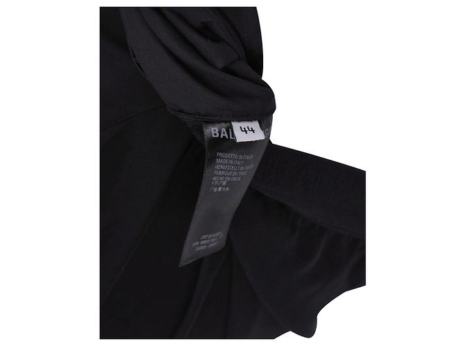 Balenciaga-Hose mit elastischem Bund aus schwarzer Viskose - Ansicht 5
