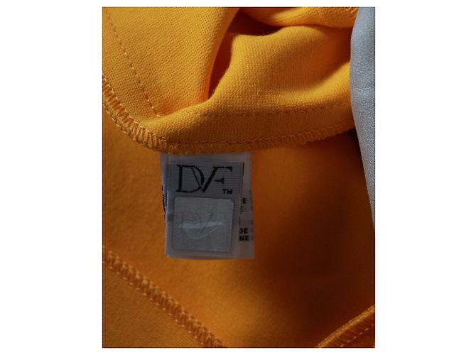 Falda lápiz Diane Von Furstenberg en viscosa amarilla Amarillo - vista 4