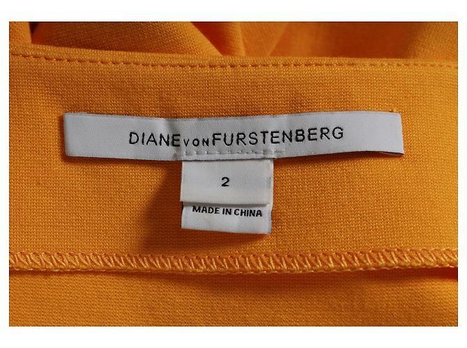 Falda lápiz Diane Von Furstenberg en viscosa amarilla Amarillo - vista 5