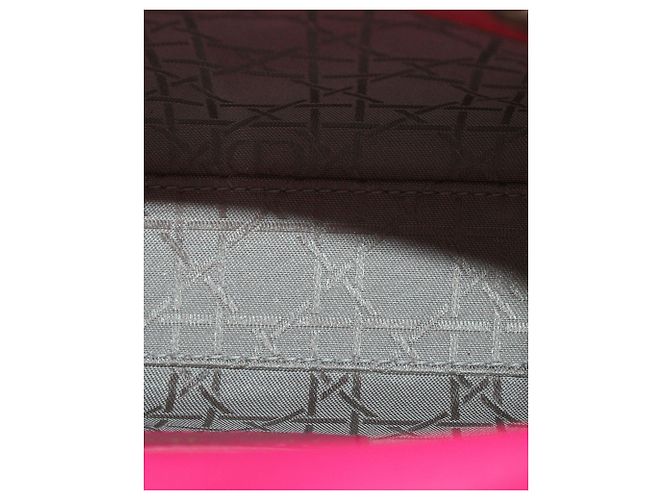 Lady Dior Mini in Pink Cannage Lambskin Leather - view 3