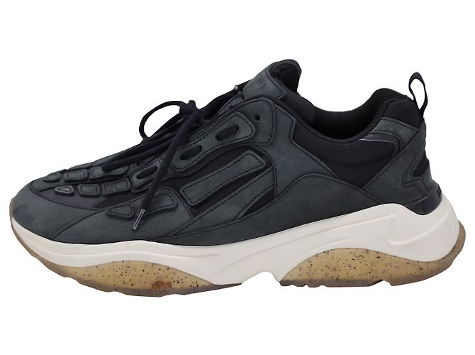 Baskets Amiri Bone Runner en daim noir - vue 2