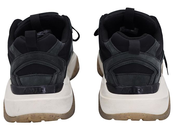 Baskets Amiri Bone Runner en daim noir - vue 4