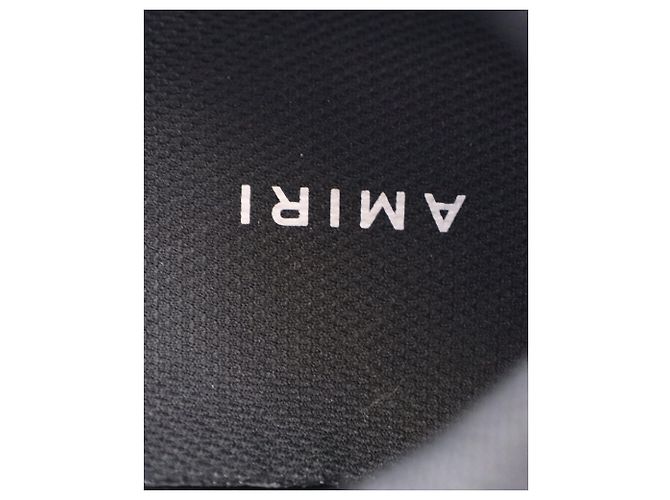 Baskets Amiri Bone Runner en daim noir - vue 7