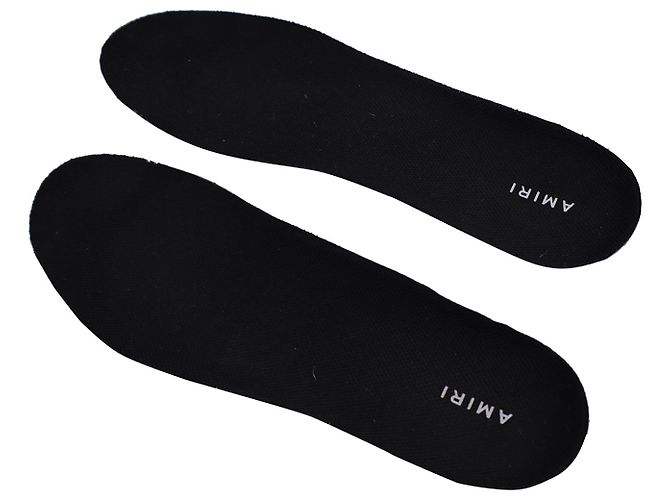 Baskets Amiri Bone Runner en daim noir - vue 8