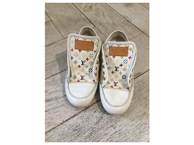 Sneakers Louis Vuitton in pelle multicolore - vista 3