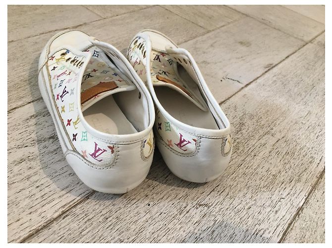 Sneakers Louis Vuitton in pelle multicolore - vista 4
