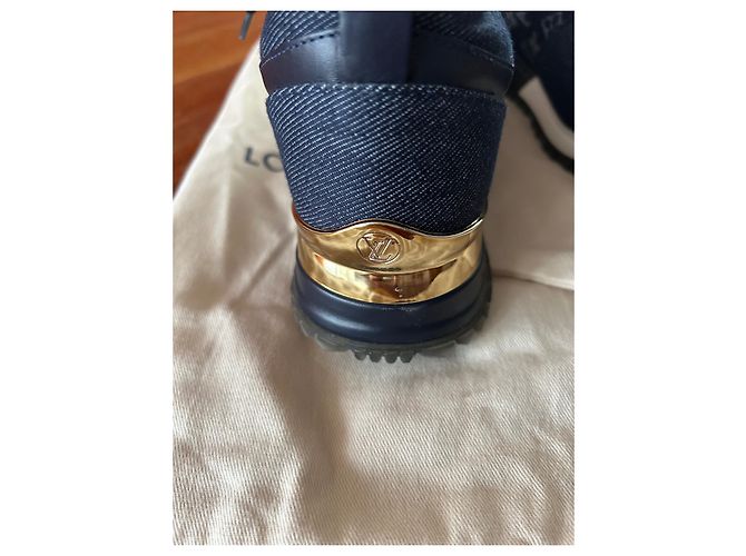 Sneakers Louis Vuitton in denim blu navy 36 - vista 5