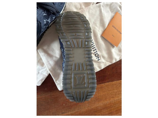Sneakers Louis Vuitton in denim blu navy 36 - vista 6