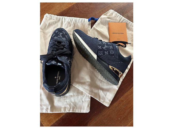 Sneakers Louis Vuitton in denim blu navy 36 - vista 7