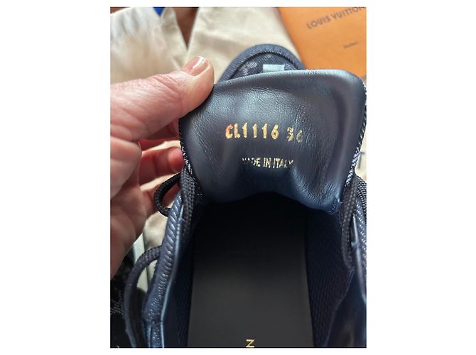 Sneakers Louis Vuitton in denim blu navy 36 - vista 8