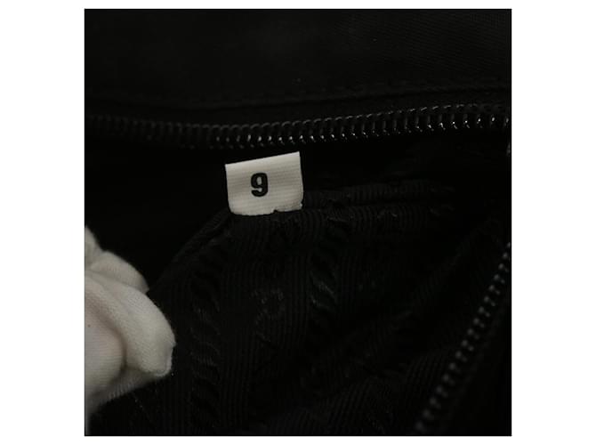 PRADA Borsa a mano Nylon Nero Auth ar11455B - vista 11