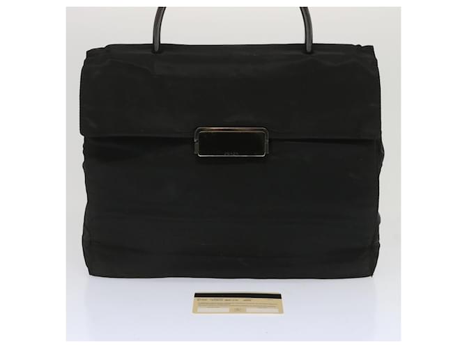 PRADA Borsa a mano Nylon Nero Auth ar11455B - vista 12