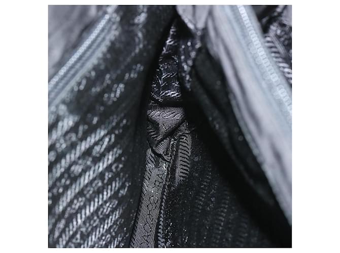 PRADA Borsa a mano Nylon Nero Auth ar11455B - vista 19