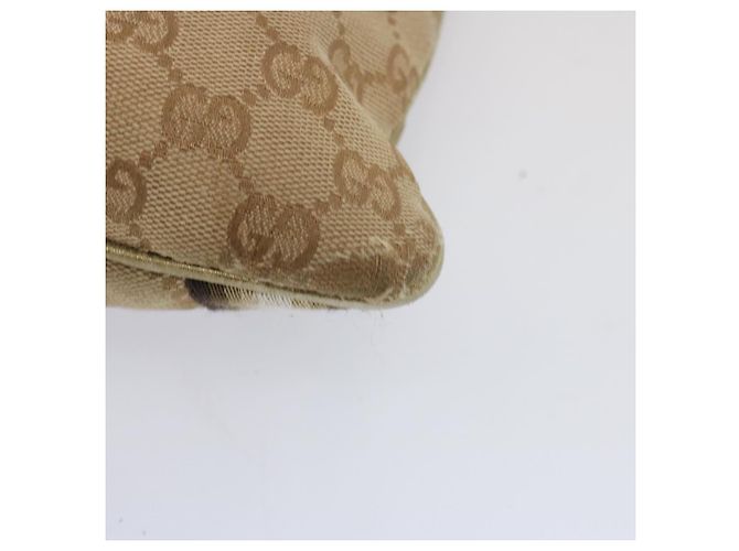 Borsa a tracolla GUCCI Canvas GG Sherry Line Nero Beige Marrone 144388 auth 67062 - vista 15