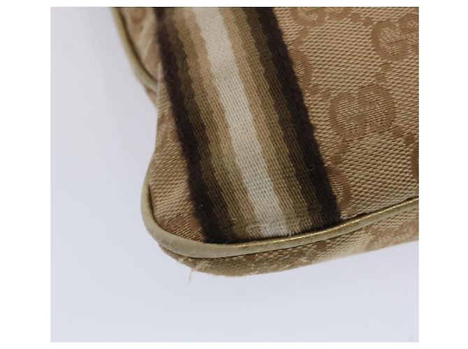 Borsa a tracolla GUCCI Canvas GG Sherry Line Nero Beige Marrone 144388 auth 67062 - vista 16