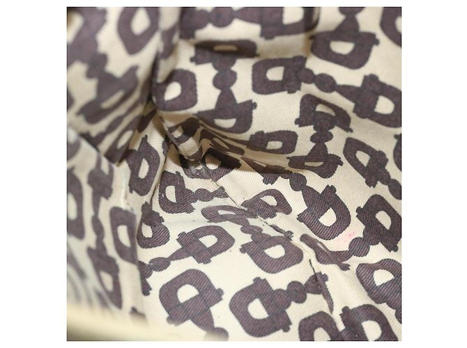 Borsa a tracolla GUCCI Canvas GG Sherry Line Nero Beige Marrone 144388 auth 67062 - vista 19