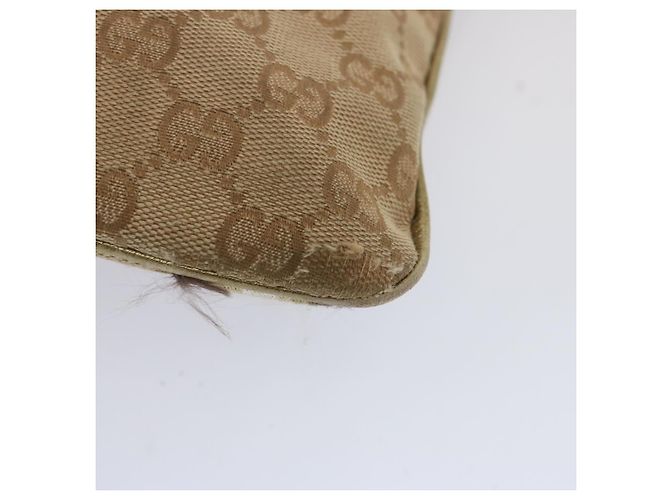 Borsa a tracolla GUCCI Canvas GG Sherry Line Nero Beige Marrone 144388 auth 67062 - vista 9