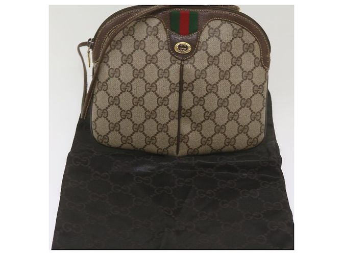 Borsa a spalla GUCCI Canvas Web Sherry Line Rosso Beige 904 02 047 Auth yk10868 - vista 12