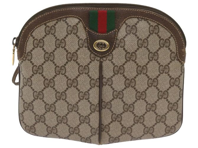 Borsa a spalla GUCCI Canvas Web Sherry Line Rosso Beige 904 02 047 Auth yk10868 - vista 13