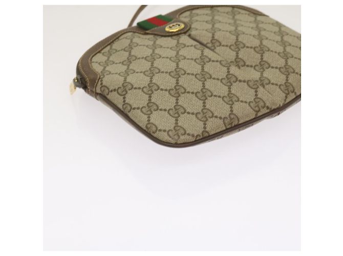 Borsa a spalla GUCCI Canvas Web Sherry Line Rosso Beige 904 02 047 Auth yk10868 - vista 16