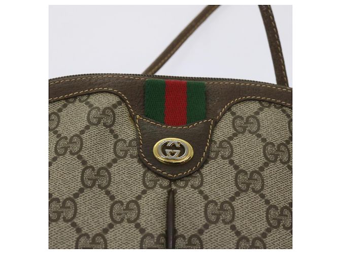 Borsa a spalla GUCCI Canvas Web Sherry Line Rosso Beige 904 02 047 Auth yk10868 - vista 19