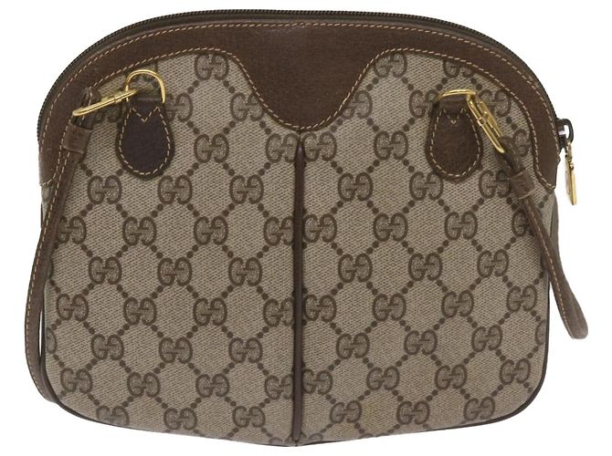 Borsa a spalla GUCCI Canvas Web Sherry Line Rosso Beige 904 02 047 Auth yk10868 - vista 2