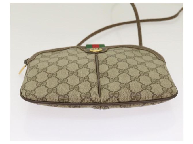 Borsa a spalla GUCCI Canvas Web Sherry Line Rosso Beige 904 02 047 Auth yk10868 - vista 5