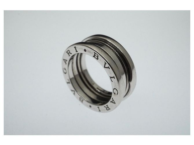 Bulgari Bvlgari B.Zero1 18K Weißgold 3 Band Ring Größe 54 Silber-Gold-Hardware Gold hardware - Ansicht 6