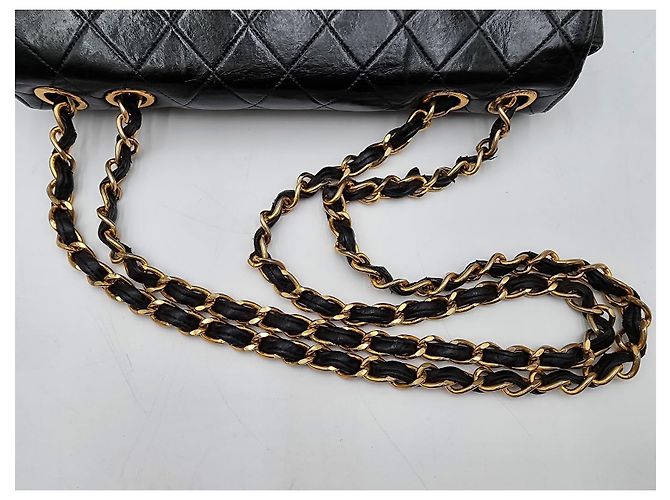 Borsa a tracolla Chanel Timeless Classic Jumbo Nero - vista 10