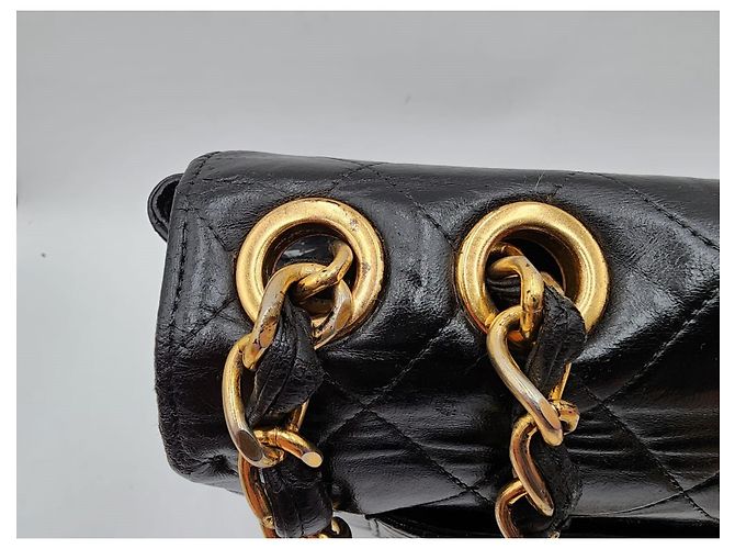 Borsa a tracolla Chanel Timeless Classic Jumbo Nero - vista 12