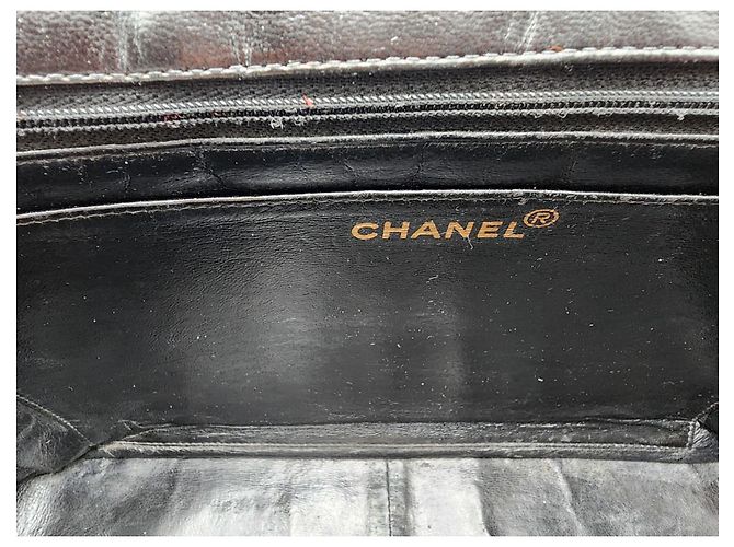 Borsa a tracolla Chanel Timeless Classic Jumbo Nero - vista 15
