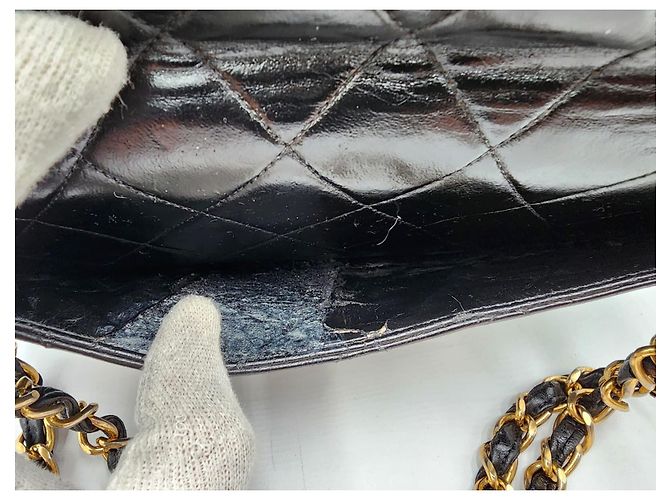 Borsa a tracolla Chanel Timeless Classic Jumbo Nero - vista 19