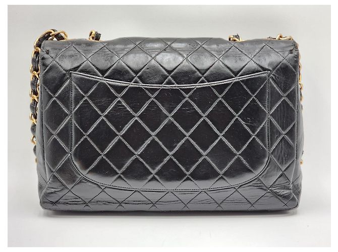 Borsa a tracolla Chanel Timeless Classic Jumbo Nero - vista 2
