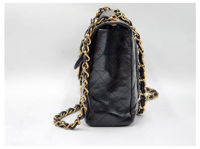 Borsa a tracolla Chanel Timeless Classic Jumbo Nero - vista 4