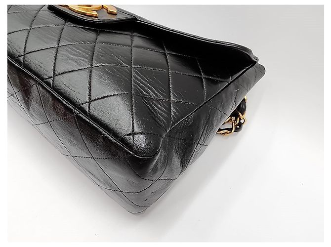 Borsa a tracolla Chanel Timeless Classic Jumbo Nero - vista 6