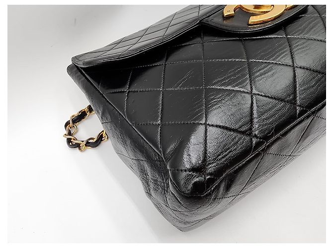 Borsa a tracolla Chanel Timeless Classic Jumbo Nero - vista 7