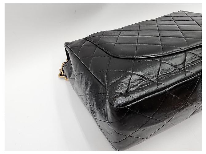 Borsa a tracolla Chanel Timeless Classic Jumbo Nero - vista 9