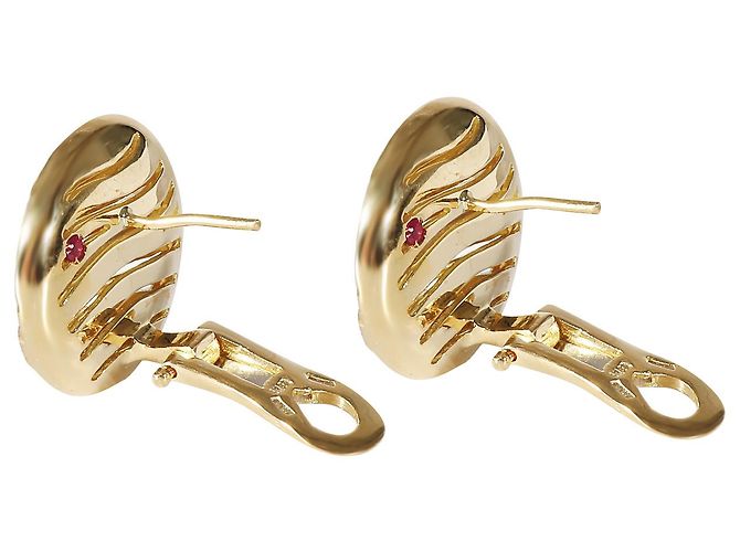 Roberto Coin Elefantino Orecchini con diamanti in 18K oro giallo 0.1 ctw D'oro Metallico - vista 2