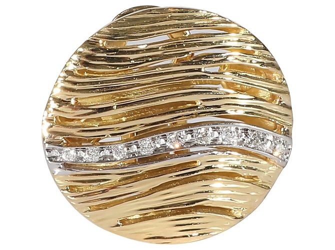 Roberto Coin Elefantino Orecchini con diamanti in 18K oro giallo 0.1 ctw D'oro Metallico - vista 4