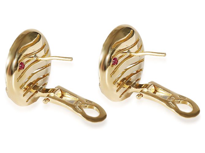 Roberto Coin Elefantino Orecchini con diamanti in 18K oro giallo 0.1 ctw D'oro Metallico - vista 6
