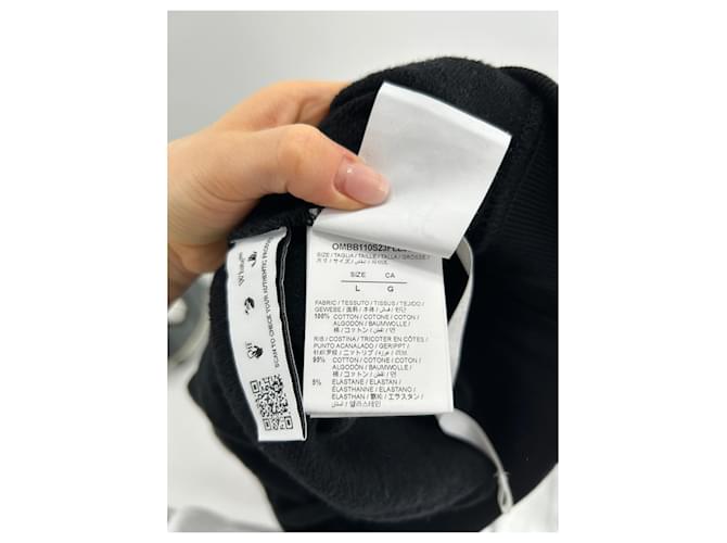 Off White Strickwaren und Sweatshirts Off-White T.International L Baumwolle Schwarz - Ansicht 3