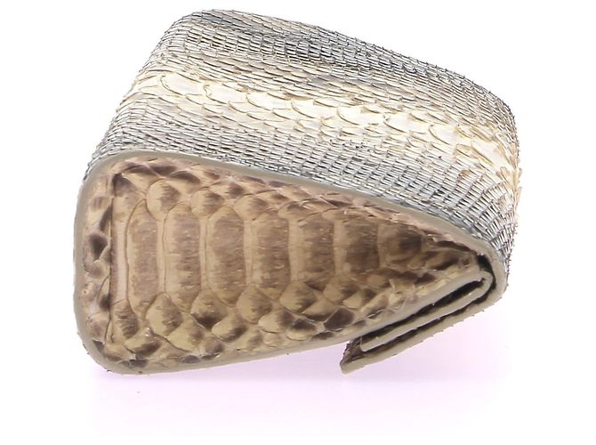 NANCY GONZALEZ Pochette T.  Pelli esotiche Marrone - vista 4