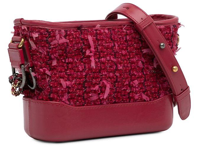 Chanel Rosso Piccolo Tweed Gabrielle Hobo - vista 2